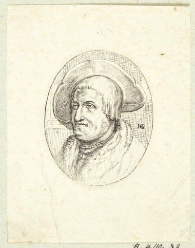 ファンタジー, 肖像画, の, 老人, ∥で∥, 帽子 作： after Hendrick Goltzius