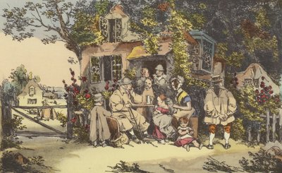 農家の住居 作： after Henri Bonaventure Monnier
