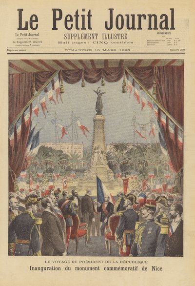 ニース郡のフランスへの再統合を記念する記念碑の発足 作： after Henri Meyer