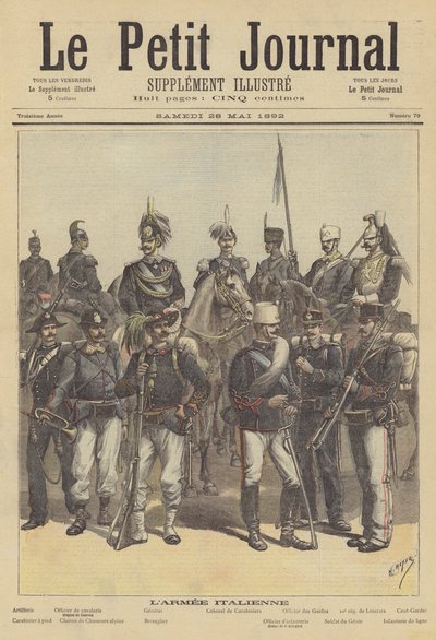 イタリア軍の兵士 作： after Henri Meyer