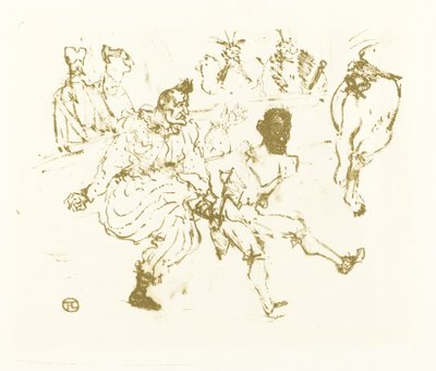 Footit and Chocolat (フッティ エ ショコラ) 作： after Henri de Toulouse Lautrec