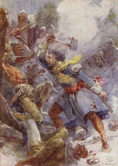 長い突撃の防衛 作： after Henry Sandham