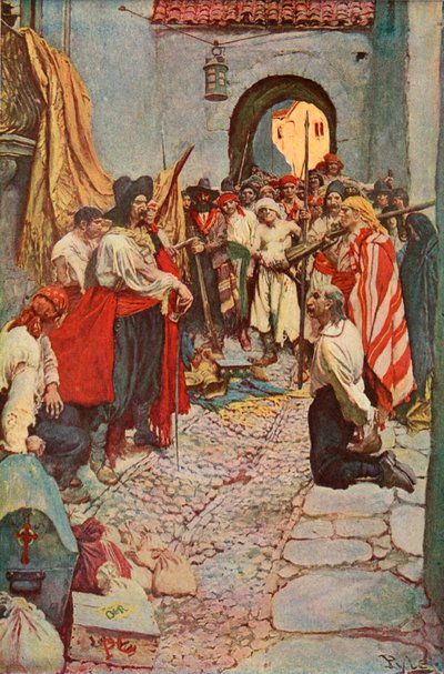 市民からの恐喝 作： after Howard Pyle
