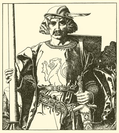 英国のライオネル卿 作： after Howard Pyle