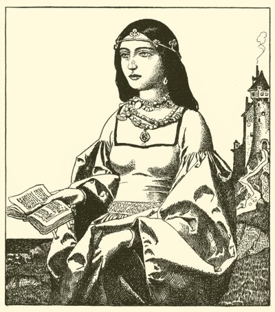 レディ・ベル・イズール 作： after Howard Pyle
