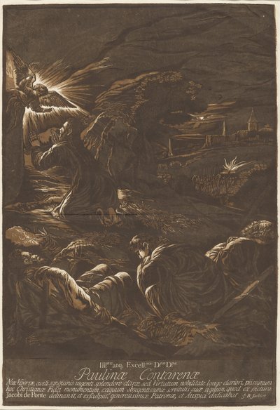 オリーブ山のキリスト 作： after Jacopo Bassano John Baptist Jackson