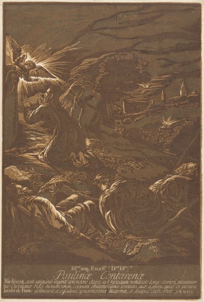 オリーブ山のキリスト 作： after Jacopo Bassano John Baptist Jackson