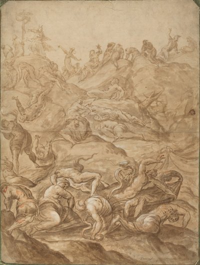 青銅の蛇 作： after Jacopo Tintoretto