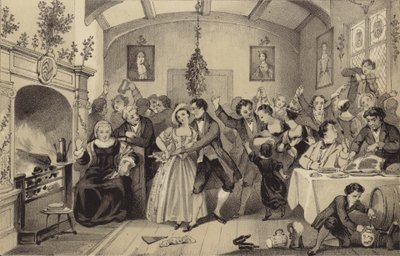 古いクリスマスのお祭り 作： James Stephanoff