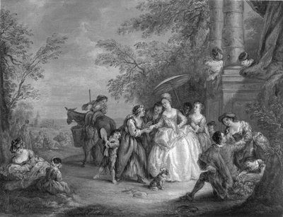 ラ・ボンヌ・アヴェンチュール（占い師） 作： after Jean Baptiste Joseph Pater