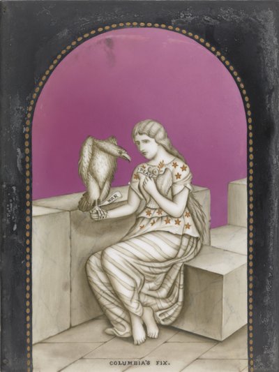コロンビア修正、1861-65年（磁器にエナメルの低燃費塗装） 作： after John Tenniel