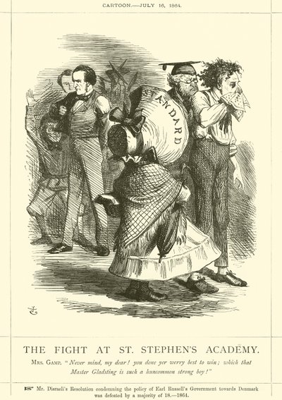 セントスティーブンスアカデミーでの戦い 作： after John Tenniel