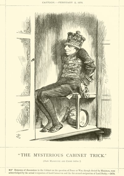 謎のキャビネットトリック 作： after John Tenniel