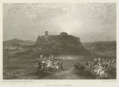 アクロポリス、アテネ 作： after Joseph Mallord William Turner