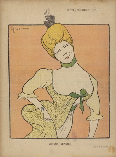 Jeanne Granier、ルリールのイラスト 作： after Leonetto Cappiello