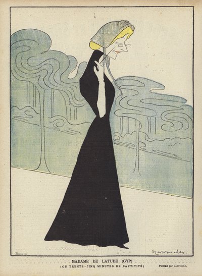 マダムドラトゥード（GYP）、ルリールのイラスト 作： after Leonetto Cappiello