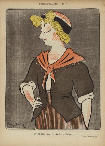 ミスソレル、ルリールのイラスト 作： after Leonetto Cappiello