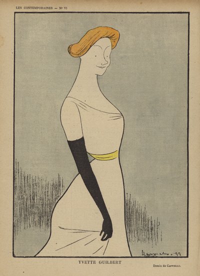 イヴェット・ギルバート、ル・リールのイラスト 作： after Leonetto Cappiello