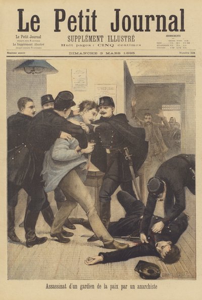 アナキストによる警察官の殺害 作： after Lionel Royer
