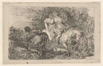 クローリアの飛行 作： after Livio Mehus Jean Honoré Fragonard