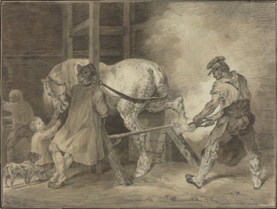 鍛冶屋 作： after Léon Cogniet after Théodore Gericault