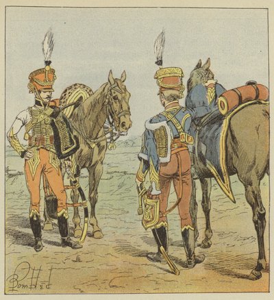 補佐官、少将、元帥 作： after Louis Charles Bombled