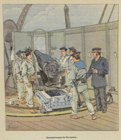 タマタベの爆撃 作： after Louis Charles Bombled