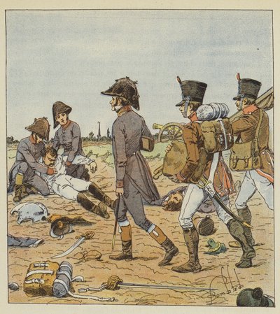 軍医と看護師 作： after Louis Charles Bombled