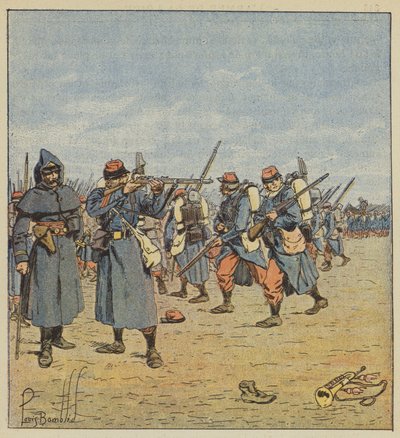 リトリートで戦う 作： after Louis Charles Bombled