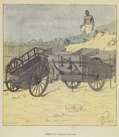 ルフェーブル車の船団 作： after Louis Charles Bombled