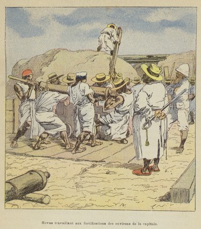 首都周辺の要塞に取り組んでいるHovas 作： after Louis Charles Bombled