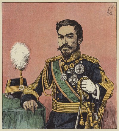 陸奥御門天皇 作： after Louis Charles Bombled