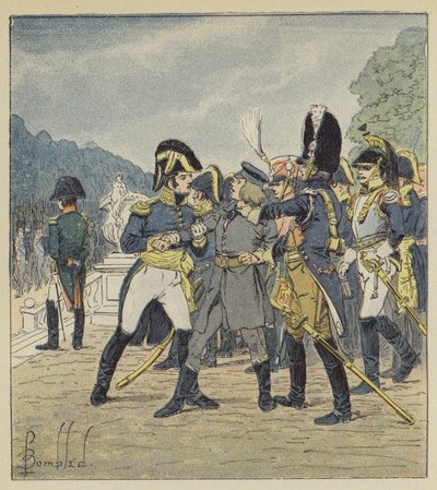 皇帝の暗殺を望んでいた憲兵部隊によって逮捕されたラップ将軍 作： after Louis Charles Bombled