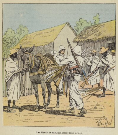 ファラファテのホバスは武器を降伏させる 作： after Louis Charles Bombled