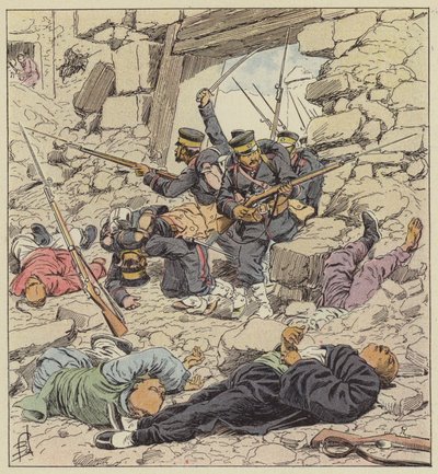日本人が北京に入る 作： after Louis Charles Bombled