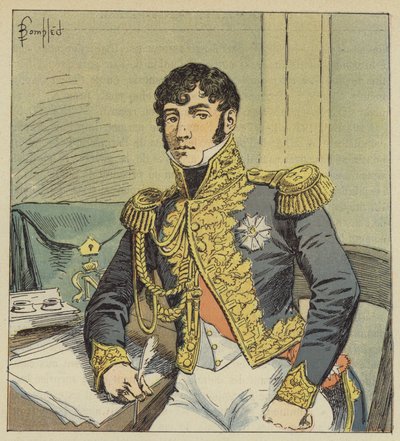 ナポレオンの死刑執行人、モントロン伯爵の肖像 作： after Louis Charles Bombled