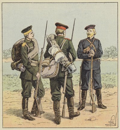 フィールドギアのロシア兵 作： after Louis Charles Bombled