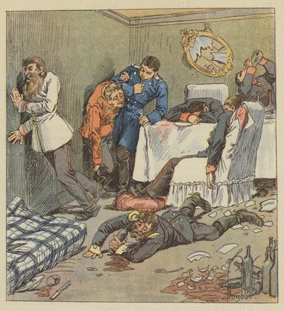 ホテルドフランスで予約された部屋 作： after Louis Charles Bombled