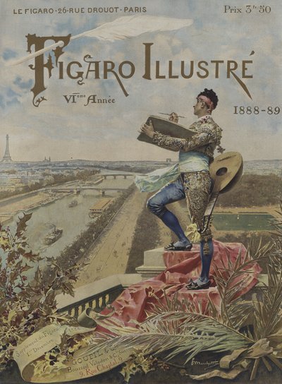 ルフィガロイラストの表紙、1888年12月1日 作： after Ludovico Marchetti
