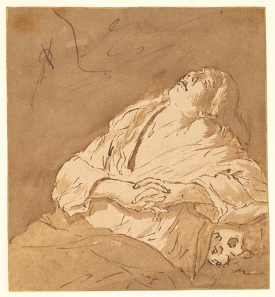 恍惚の聖マグダラのマリア 作： after Michelangelo Merisi da Caravaggio