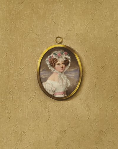 ウィーンの若い女性の肖像画 作： after Moritz Michael Daffinger