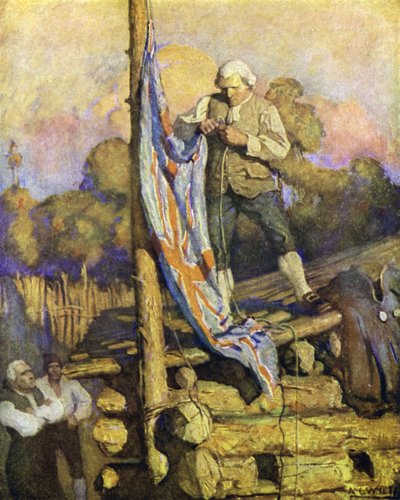 トレジャーアイランドのイラスト 作： after Newell Convers Wyeth