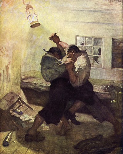 トレジャーアイランドのイラスト 作： after Newell Convers Wyeth