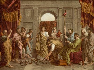 蛇の奇跡 作： after Nicolas Poussin