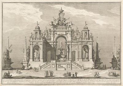 1754年の中国のためのSeconda Macchina：上水道の寓話 作： after Paolo Posi Giuseppe Vasi