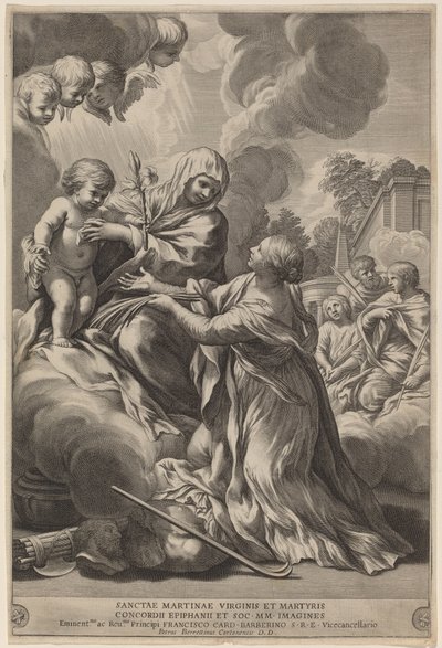 聖母子殉教者 作： after Pietro da Cortona