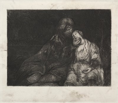 2 つの図 作： after Rembrandt van Rijn
