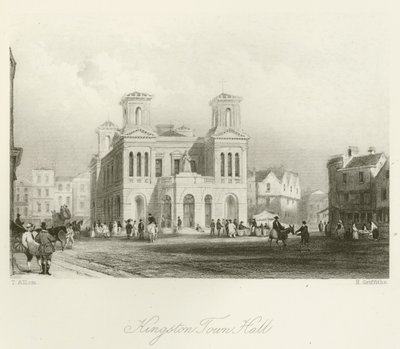 キングストン市庁舎 作： after Thomas Allom
