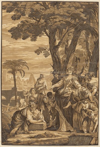 モーセの発見 作： after Veronese John Baptist Jackson
