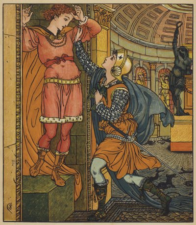 ベルエトワールが魔法を解く 作： after Walter Crane